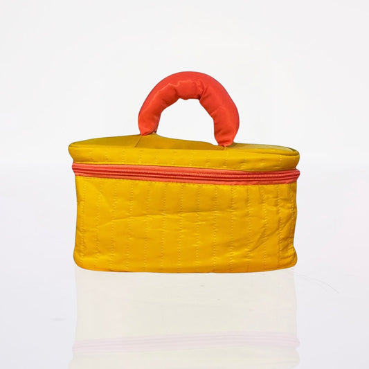 Cosmetiquera Puff Amarilla