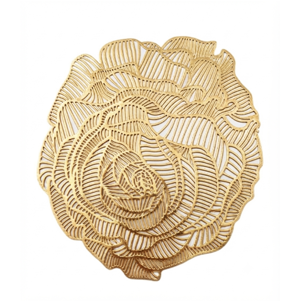 Individual Rose Brass