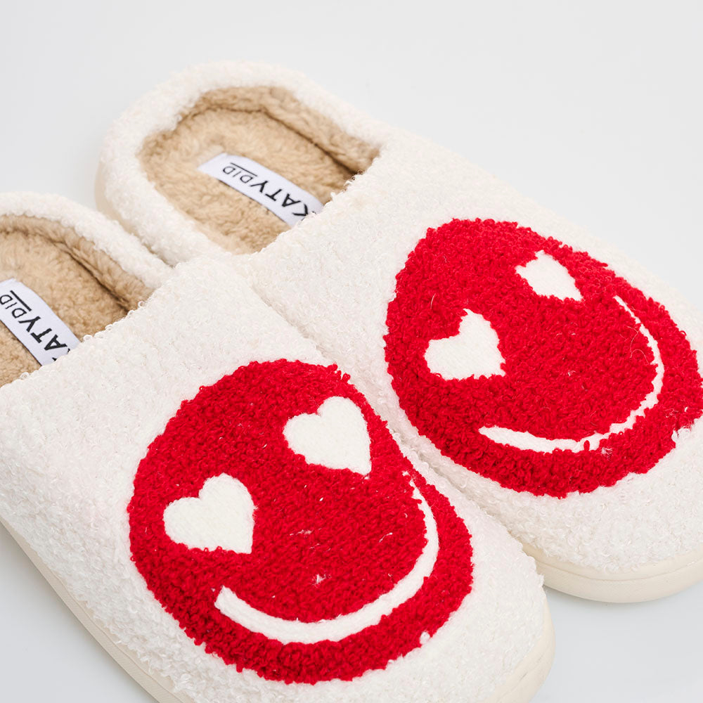 Pantuflas Smiley Red L/XL