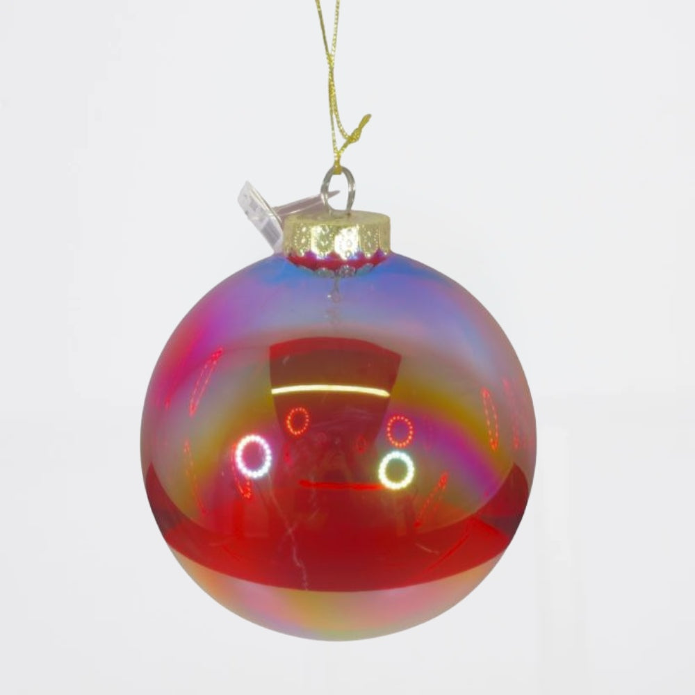 Esfera Roja Iridescent 6"