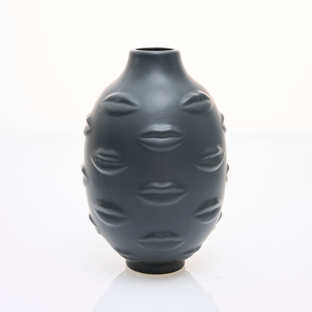 Florero Labios Negro