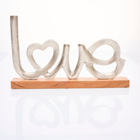 Escultura Love Madera