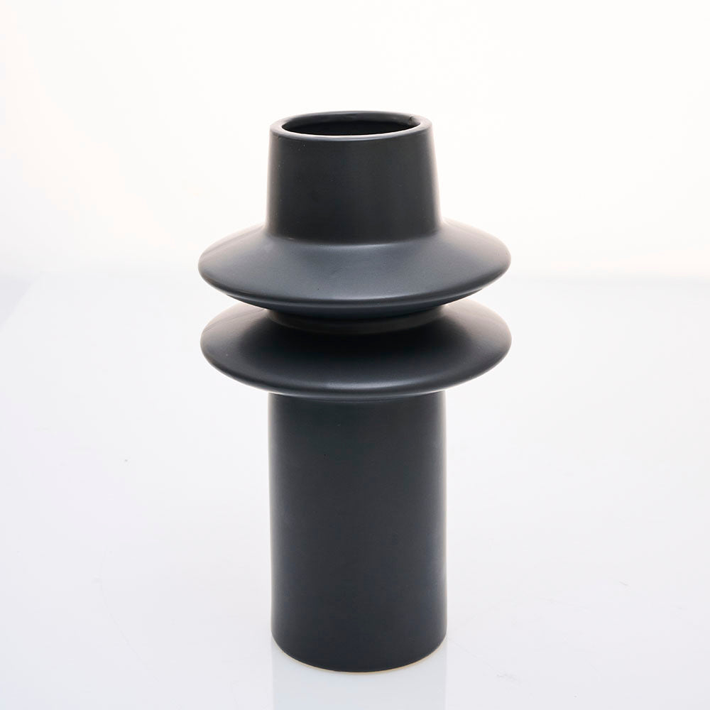 Florero Modern Negro