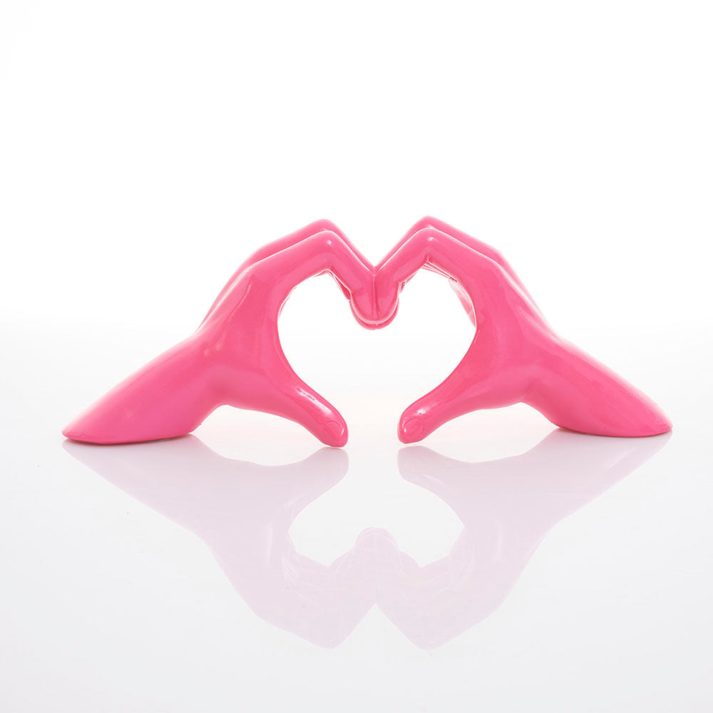Hand Heart Rosa