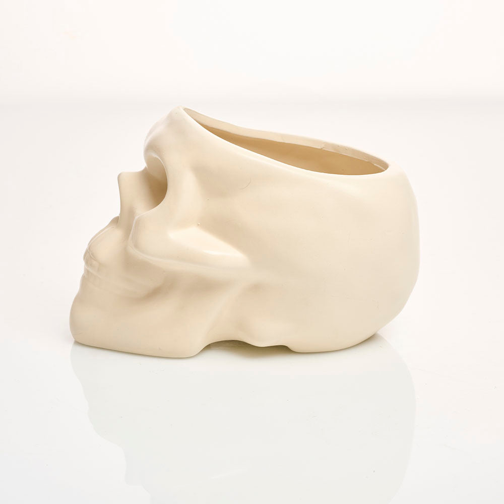 Maceta Calavera Blanca