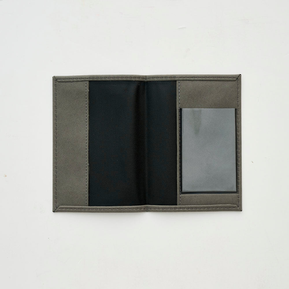 Portapasaporte Gris