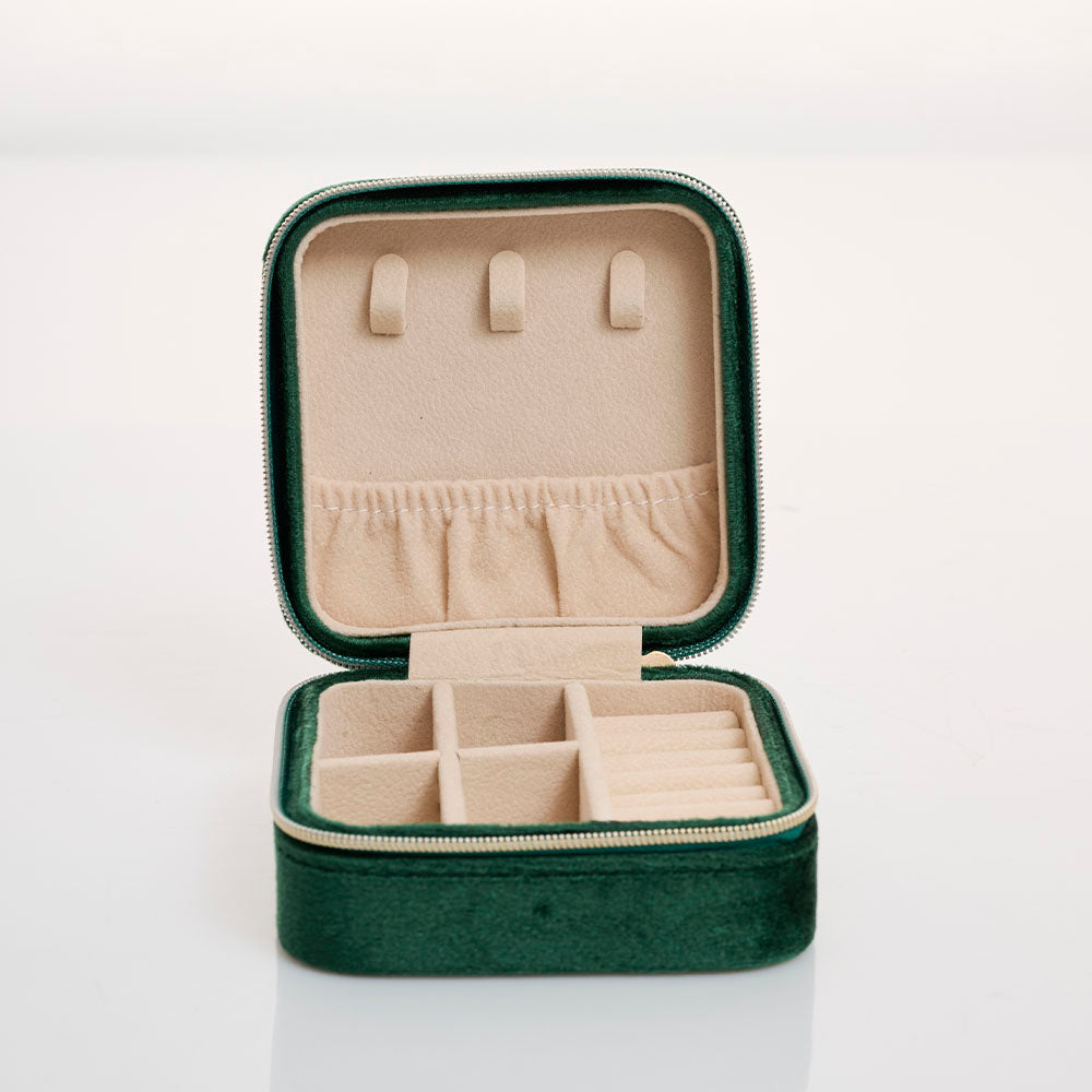 Joyero Terciopelo Verde