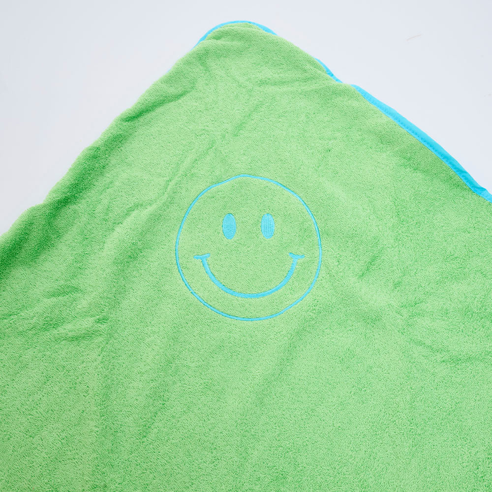 Happy Hooded Towel Green