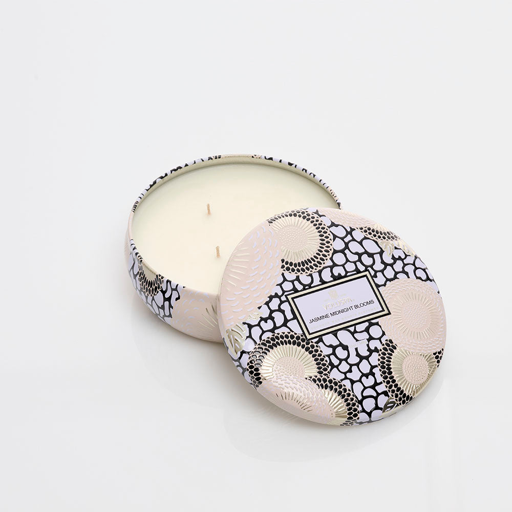 Vela 3 Wick Jasmine Midnight Blooms