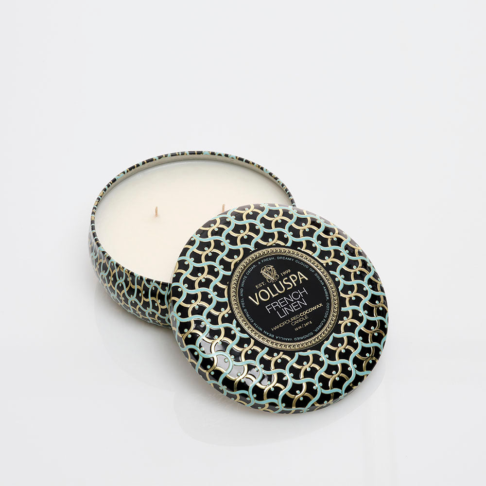 Vela 3 Wick French Linen