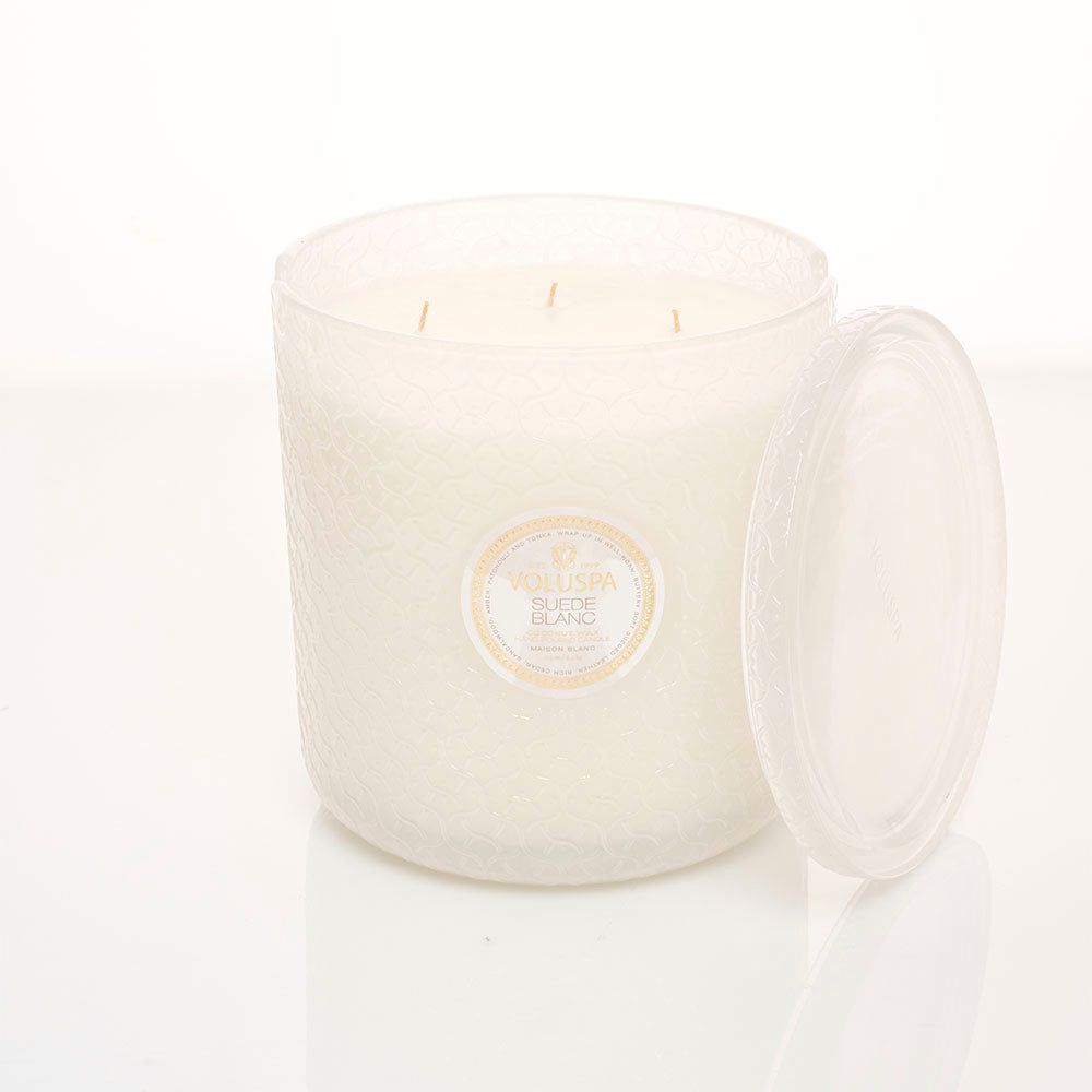 Vela Hearth Suede Blanc