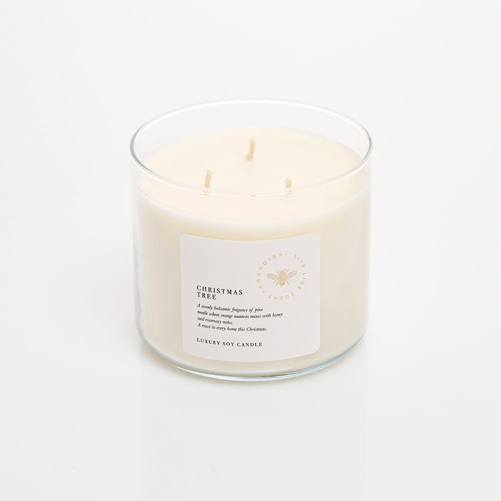 Vela 3 Wick Christmas Tree