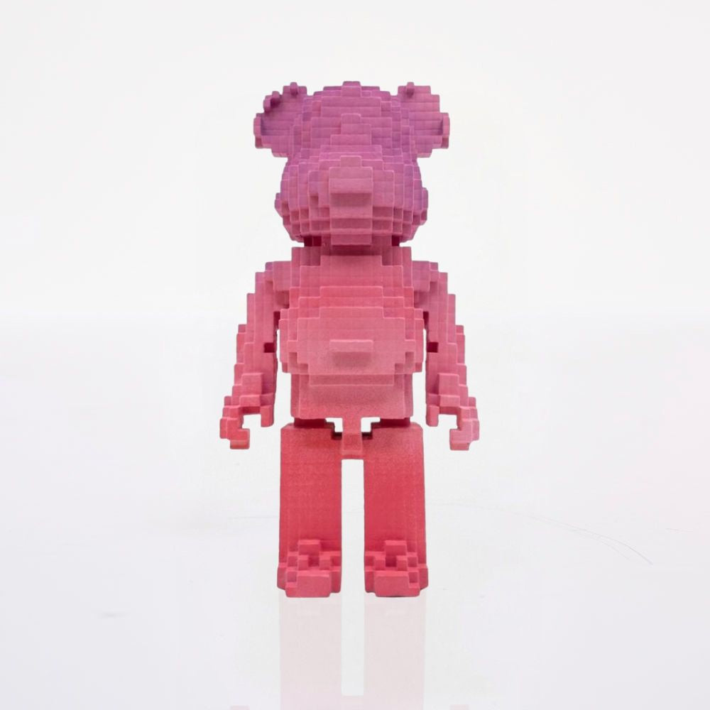 Brick Bear Pixeles Rosa Chico