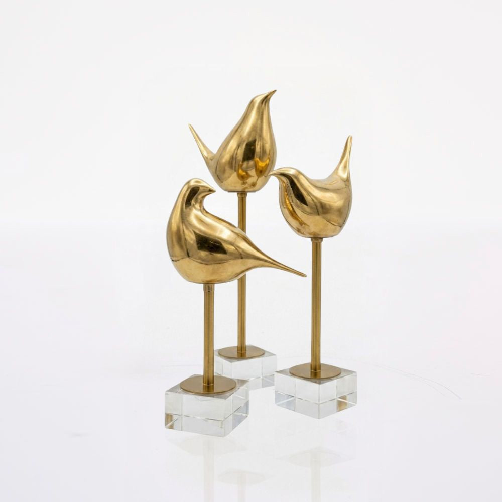 Set 3 Pajaros Dorados