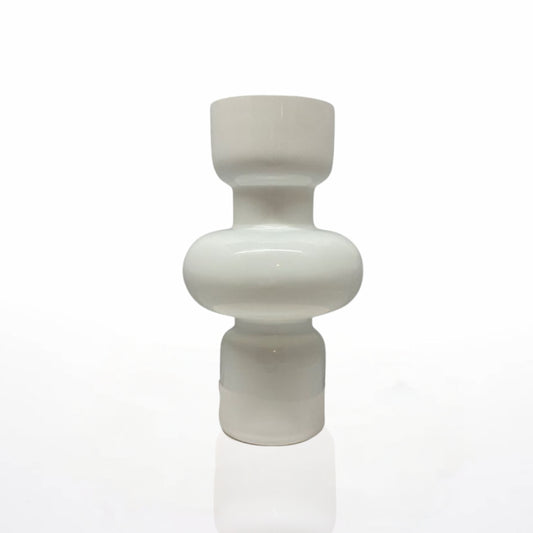 Jarron de Vidrio Blanco