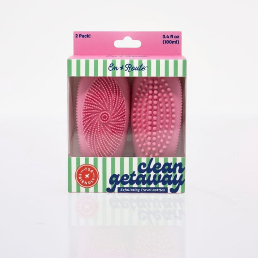 Set Botellas de Viaje Scrub Rosa