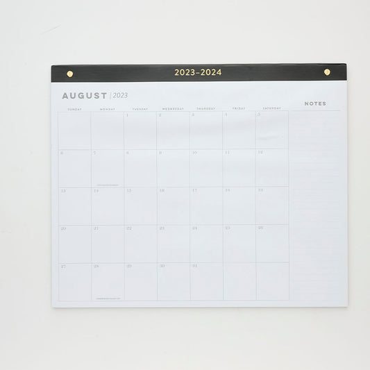 Calendario Escritorio Negro