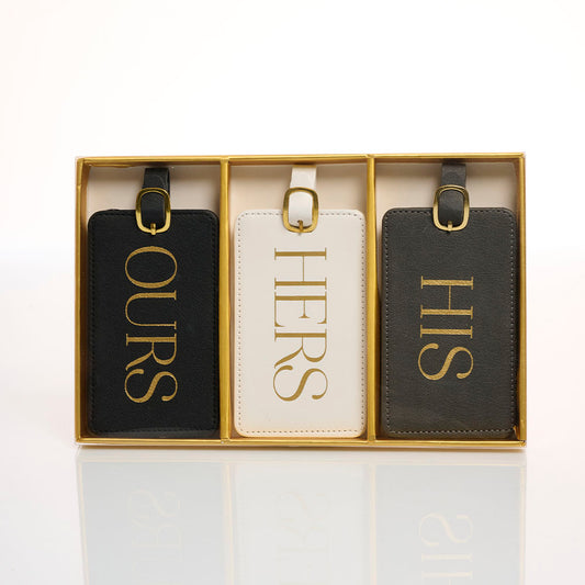 Set Tags Maletas His Hers