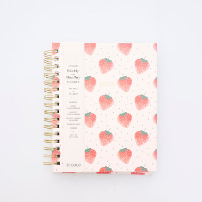 Agenda Watercolor Strawberries