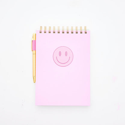 Libreta Smiley Rosa