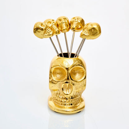 Palillos Skull Gold