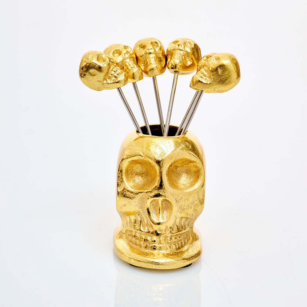 Palillos Skull Gold