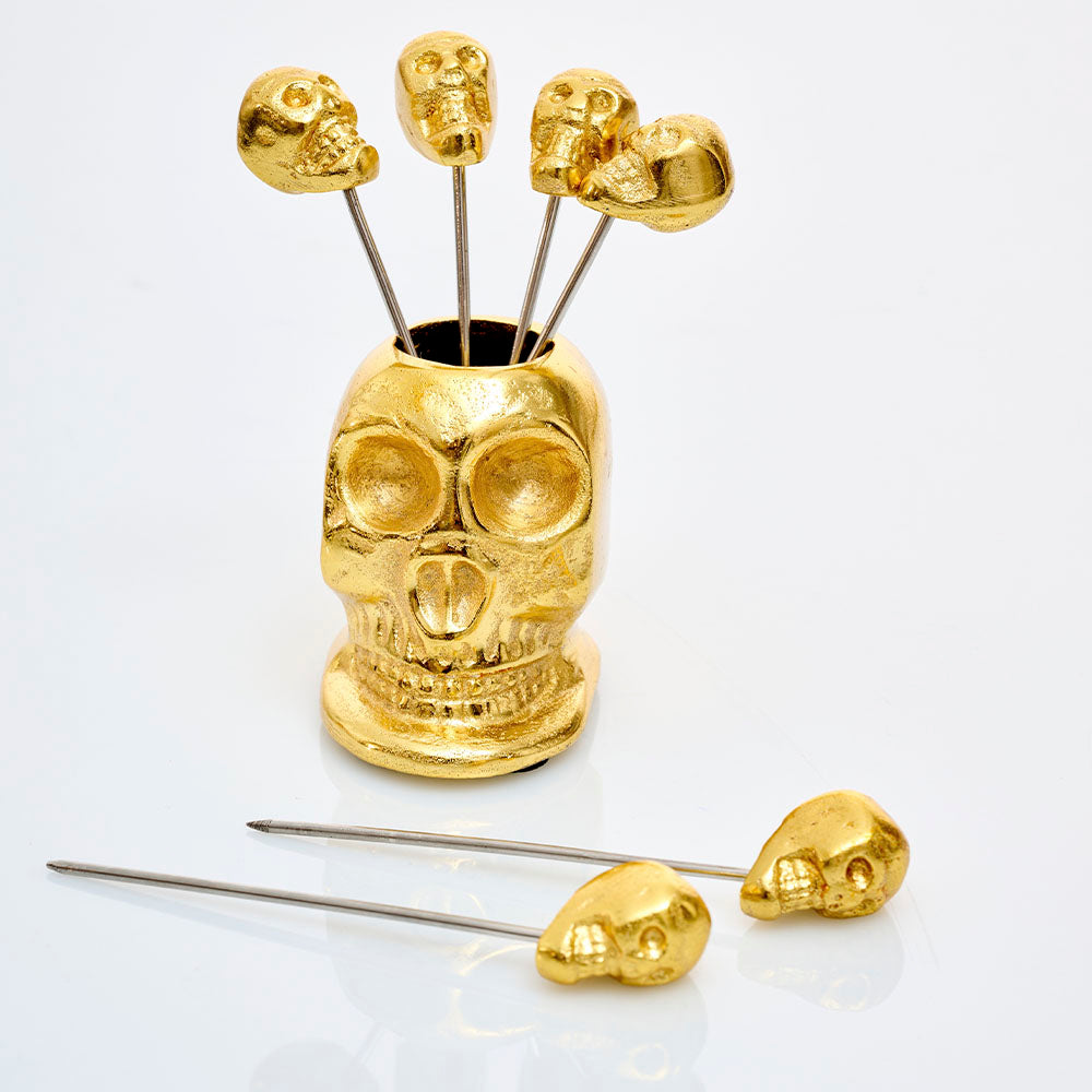 Palillos Skull Gold