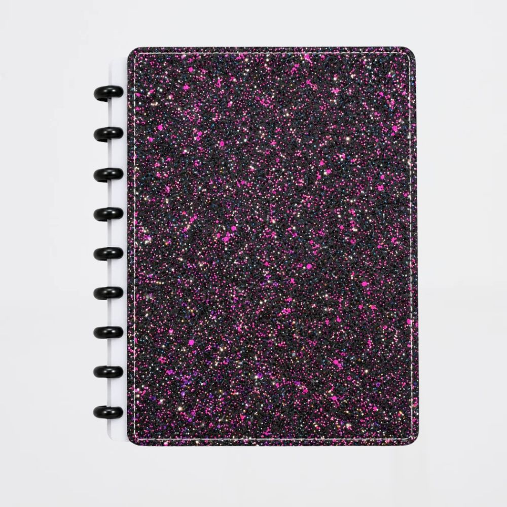 Libreta Glitter Negro
