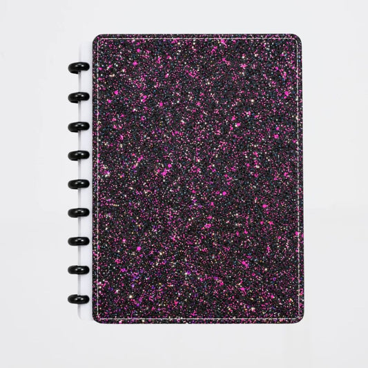 Libreta Glitter Negro
