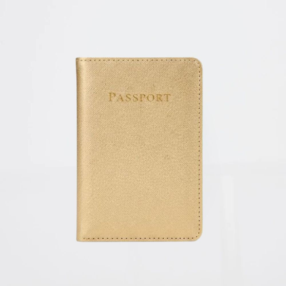 Portapasaportes Dorado