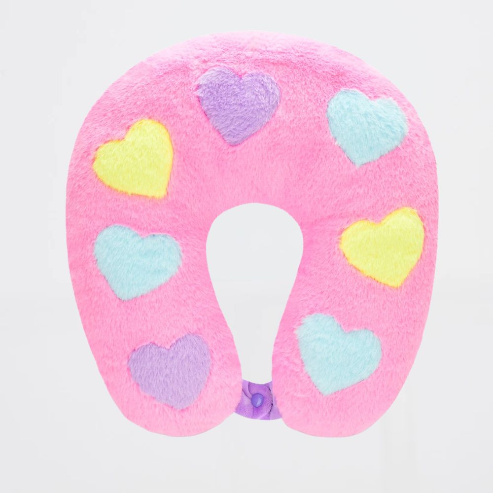 Almohada de Viaje Hearts Color Block