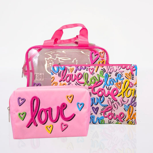 Trio de Bolsas Love Letters