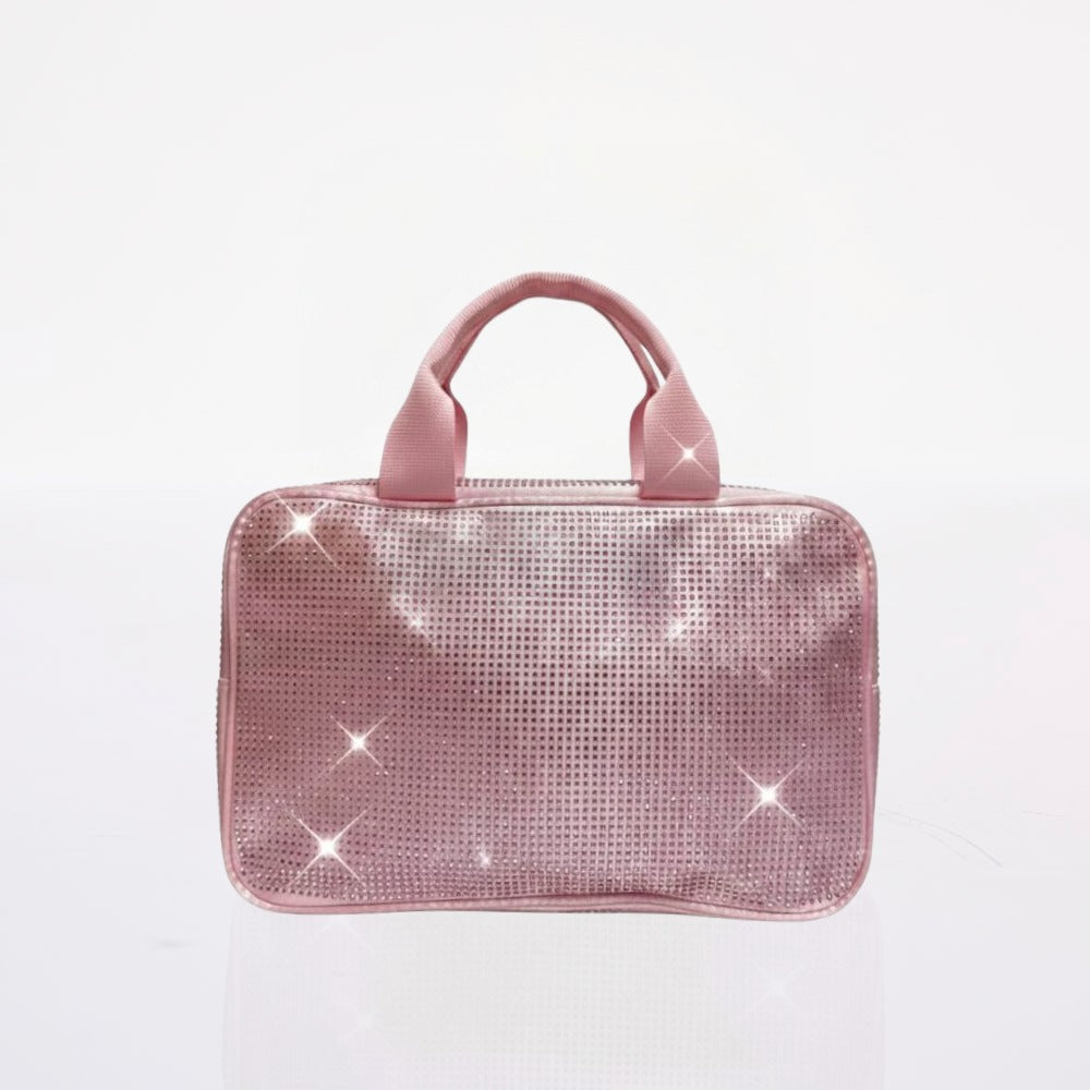 Cosmetiquera Crystal Rosa Grande