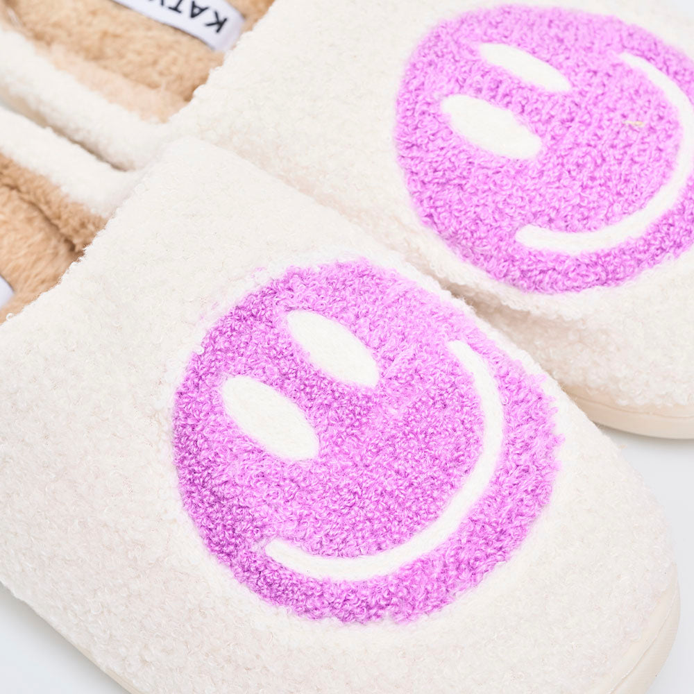 Pantuflas Smiley Purple L/XL