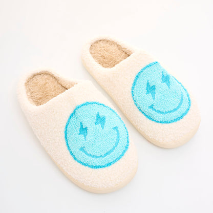 Pantuflas Smiley Turquoise  L/XL