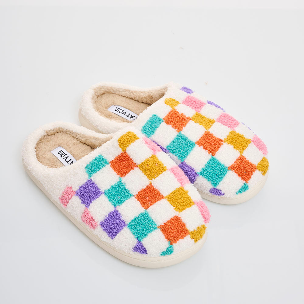 Pantuflas Colored Checkers S/M