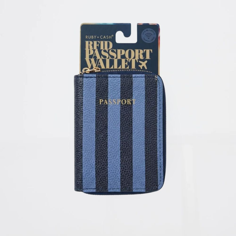 Portapasaportes Wallet Naval Blue