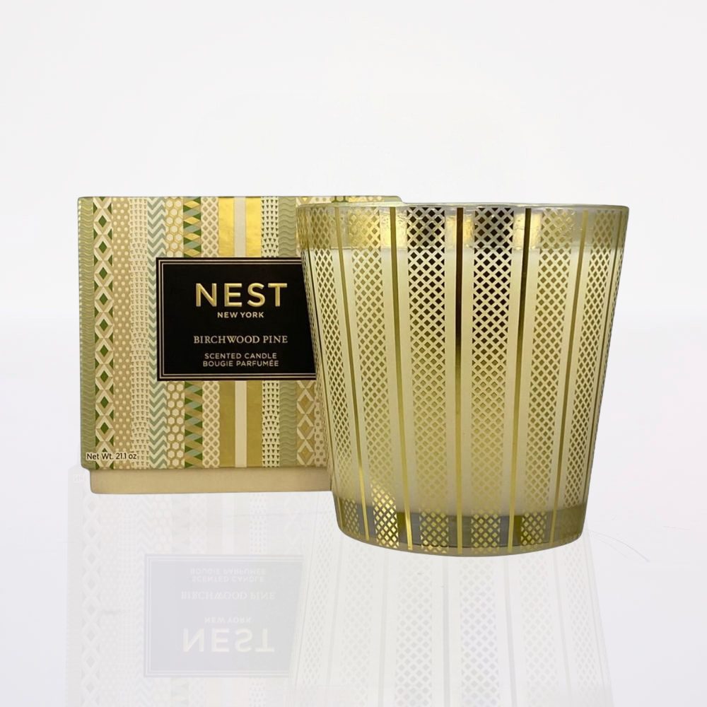 Vela 3-Wick Birchwood Pine