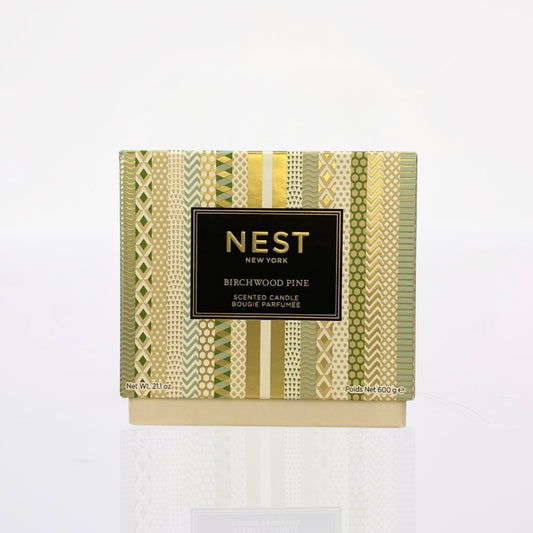Vela 3-Wick Birchwood Pine