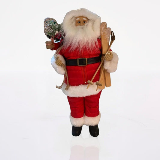 Santa con Skis 18"