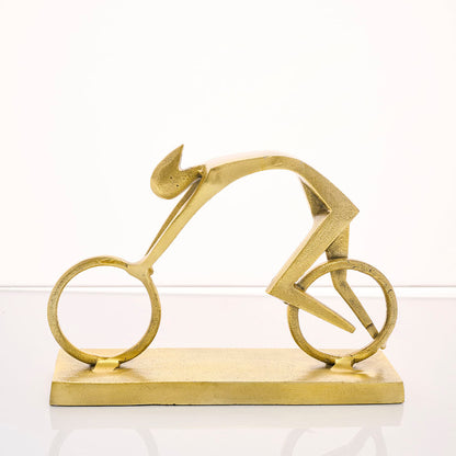 Escultura Ciclista de Metal