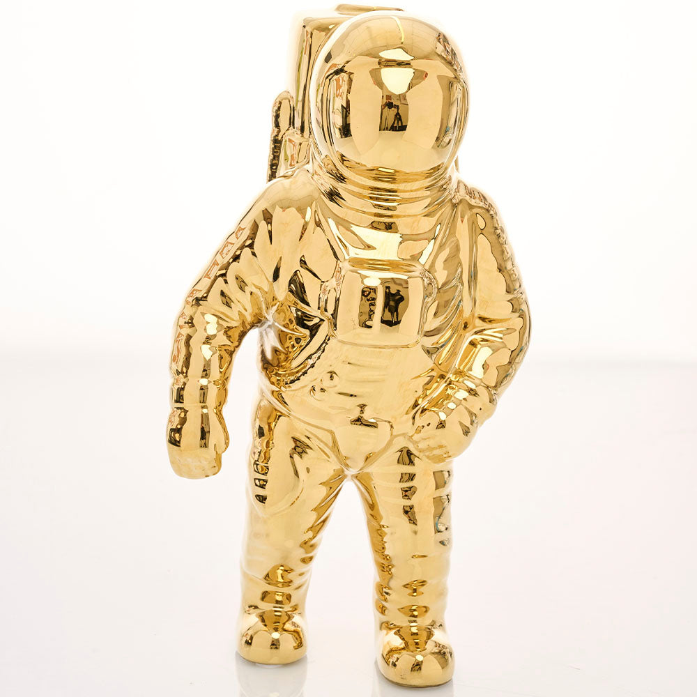 Estatua Astronauta Dorado