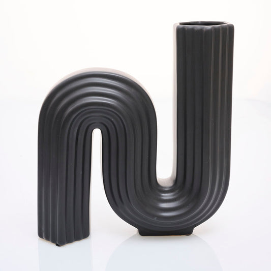 Florero Loopy Negro