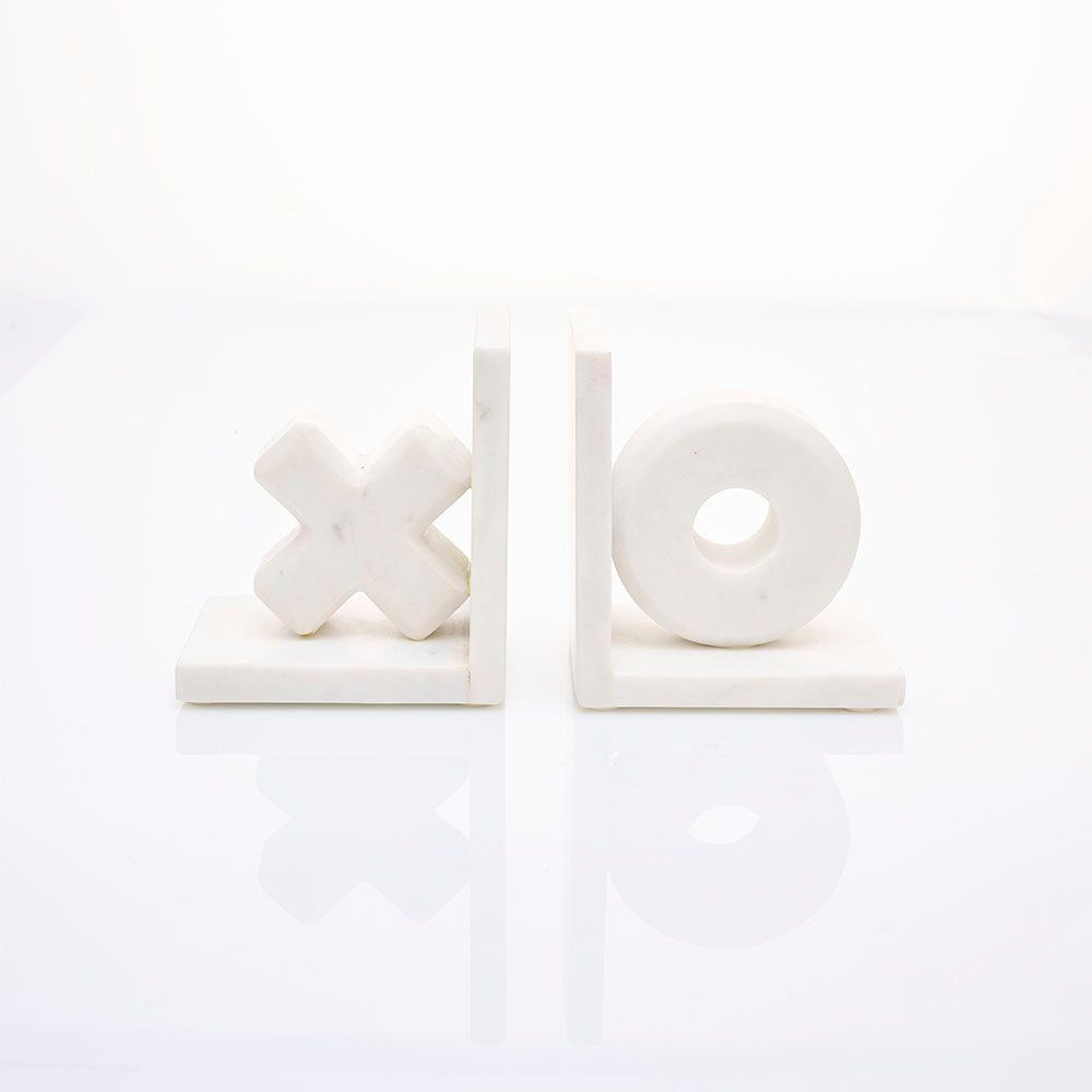 Bookends Marble Xo