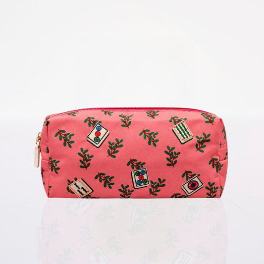 Pouch Mahjong Tiles Pink