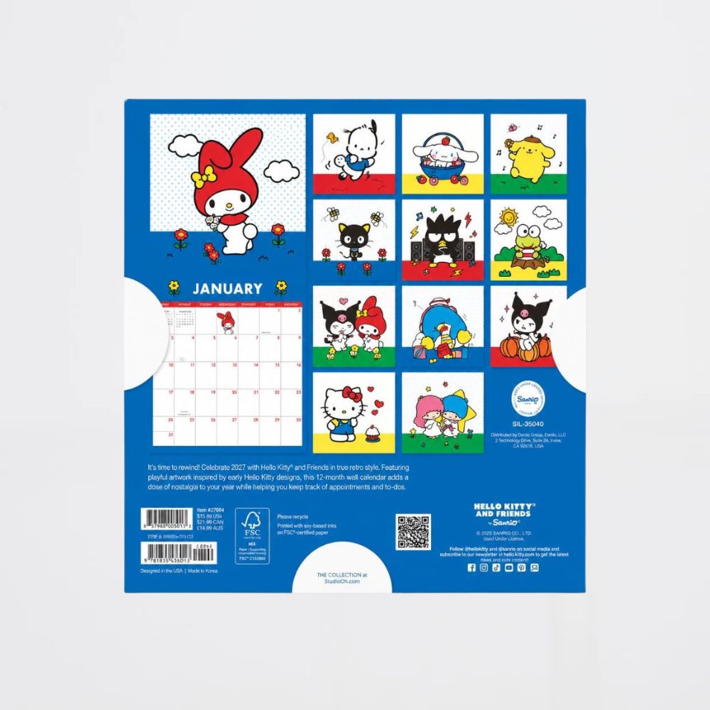 Calendario 2027 Hello Kitty