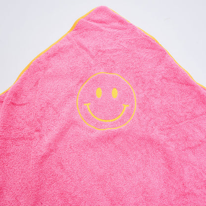 Happy Hooded Towel Pink