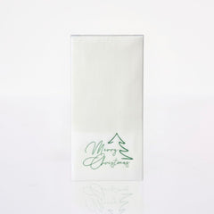 Servilleta Rectangular Merry Xmas Tree