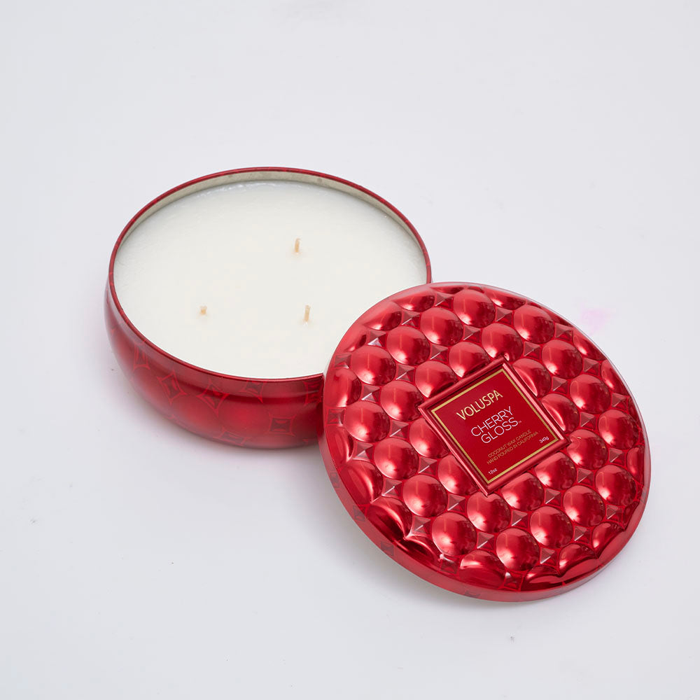 Vela 3 Wick Cherry Gloss